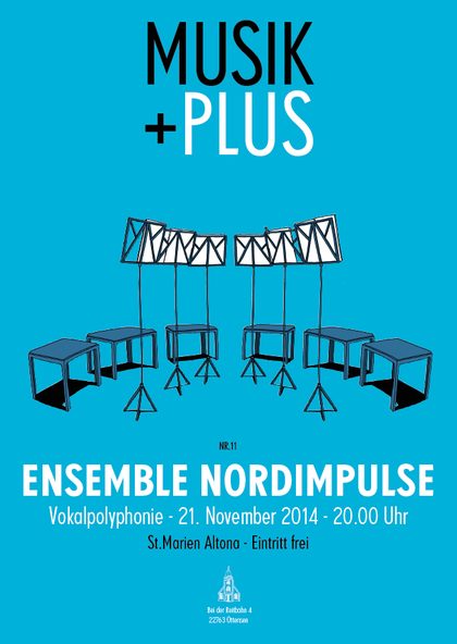 Plakat Nr. 11: Ensemble Nordimpulse – Vokalpolyphonie, 21. November 2014