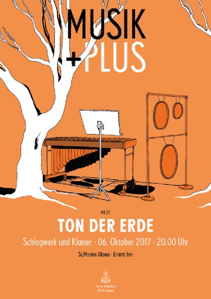 Plakat Nr. 21: Ton der Erde – Schlagwerk und Klavier, 6. Oktober 2017